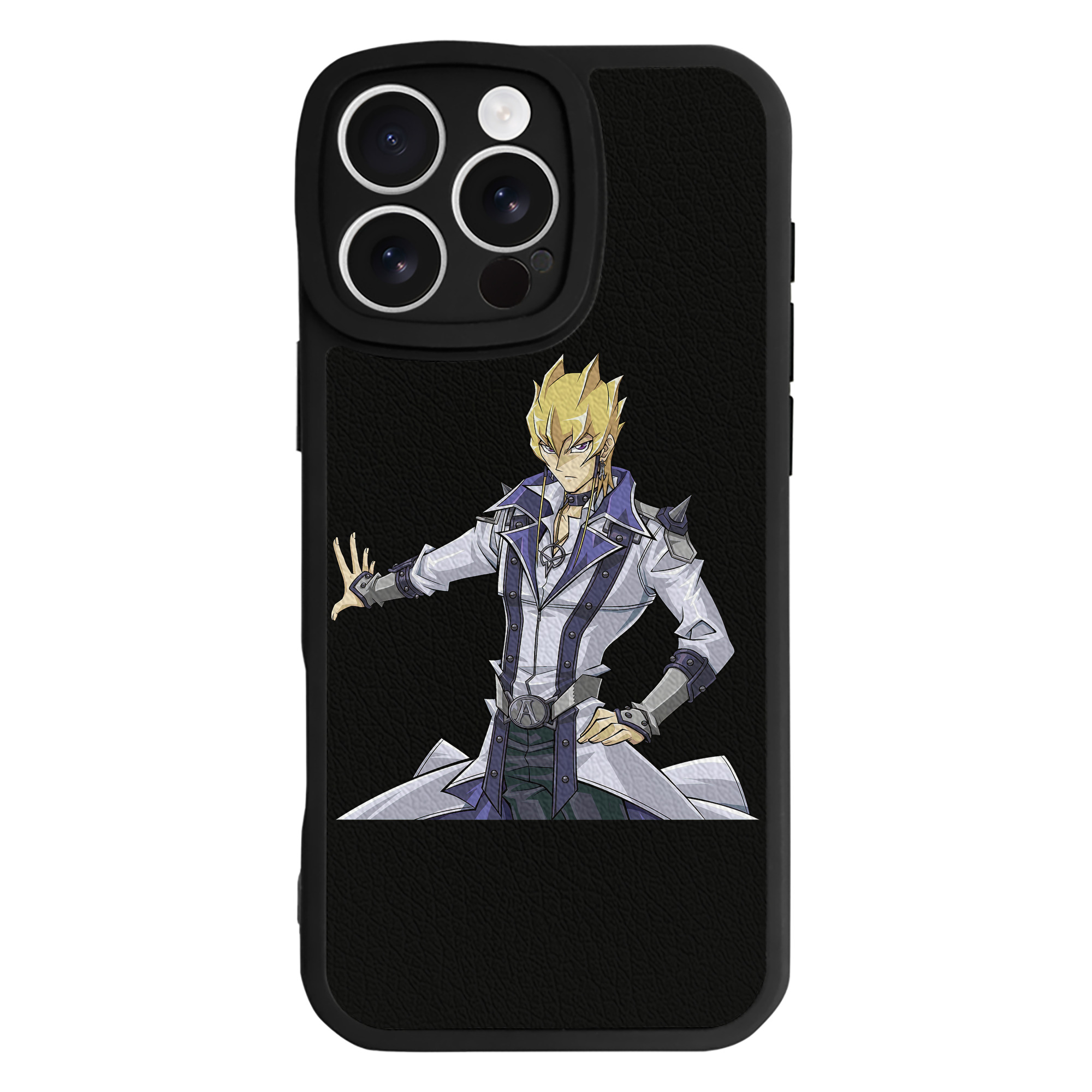 （画像用） 遊☆戯☆王 Yu-Gi-Oh! 【iPhone 16シリーズ対応】シリコンスマホケース（レザー調） 材質：シリコン